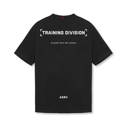 0797. Tech Essential™ Relaxed Tee - Black "TD" | ASRV