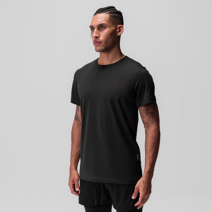 0846. CottonPlus™ Standard Mesh Back Tee - Black | ASRV