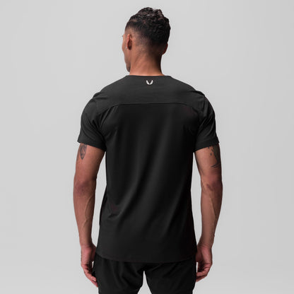 0846. CottonPlus™ Standard Mesh Back Tee - Black | ASRV