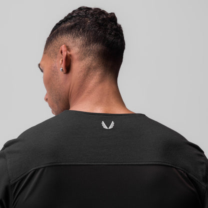 0846. CottonPlus™ Standard Mesh Back Tee - Black | ASRV