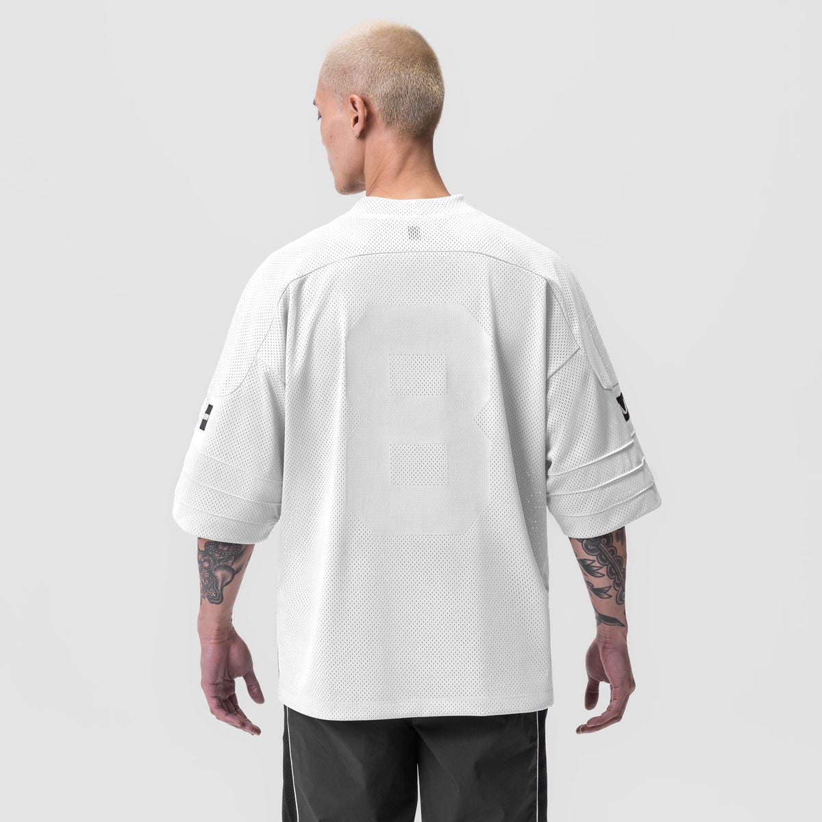 0772. SilverPlus™ Mesh Oversized Jersey - White | ASRV