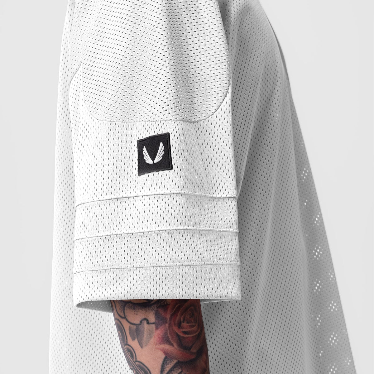 0772. SilverPlus™ Mesh Oversized Jersey - White | ASRV