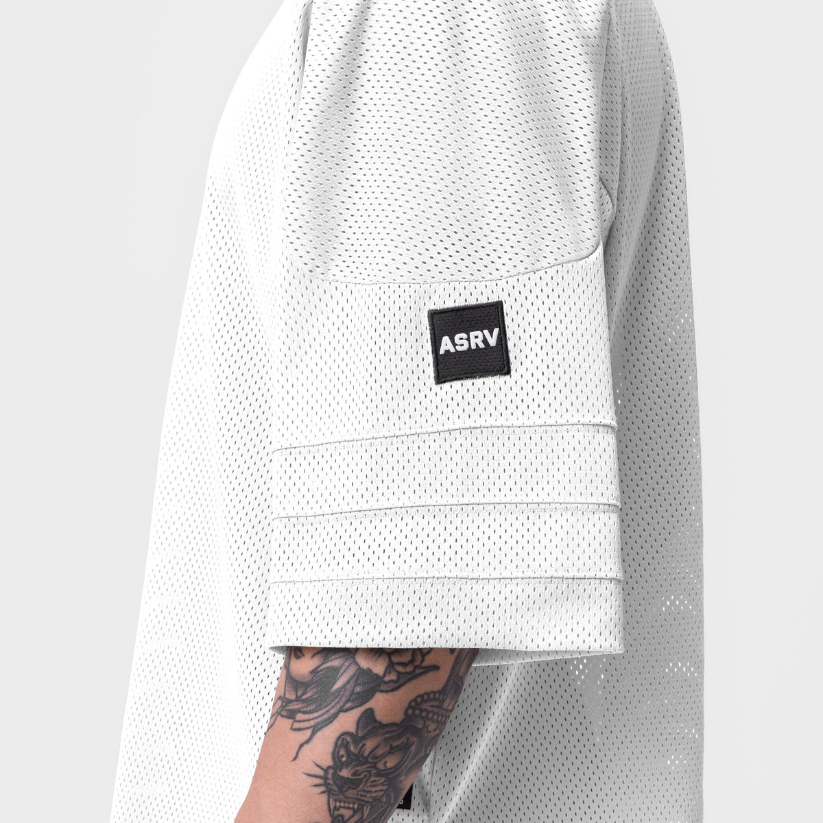 0772. SilverPlus™ Mesh Oversized Jersey - White | ASRV
