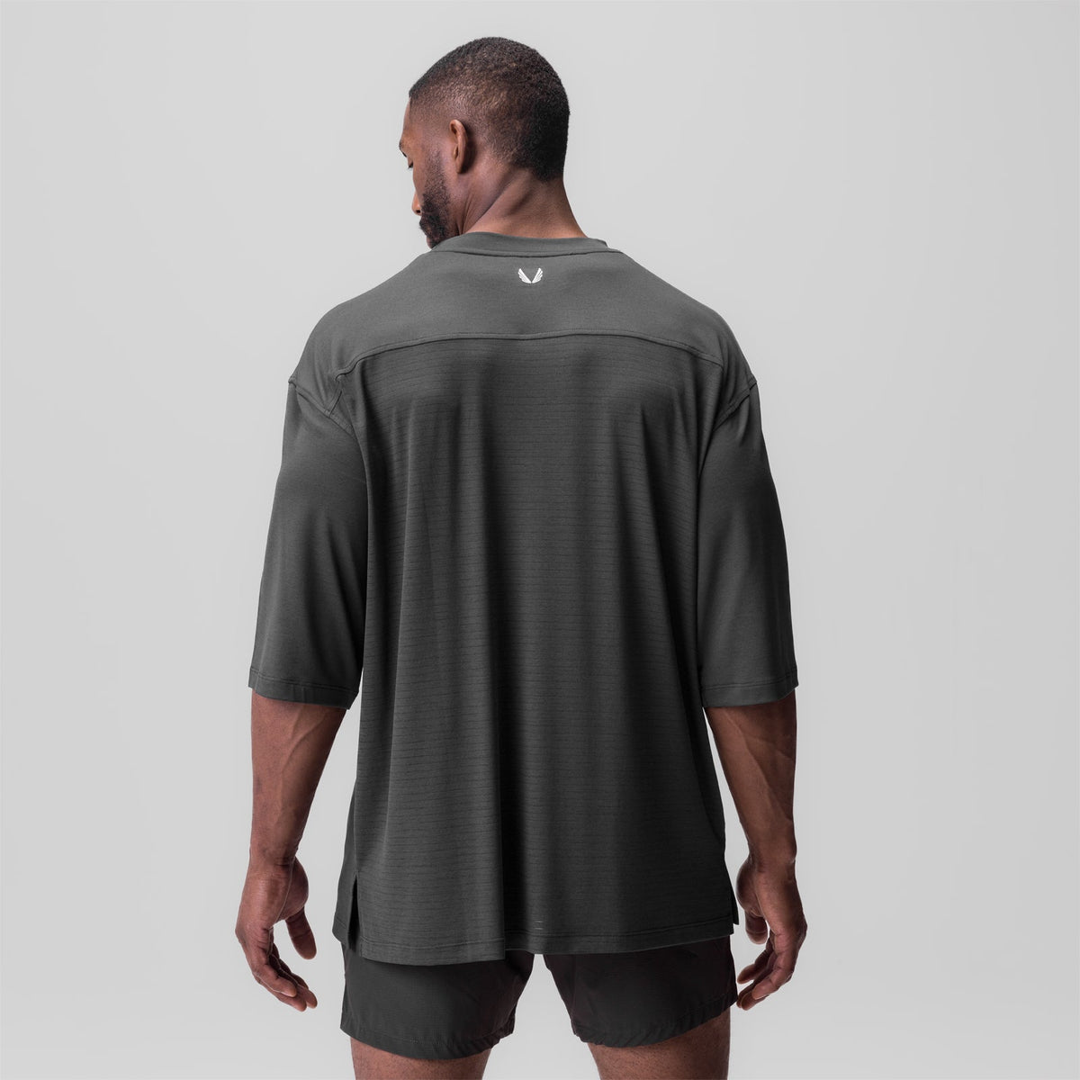 0841. 3D-Lite® 2.0 3/4-Sleeve Oversized Tee - Space Grey "OTWR" | ASRV