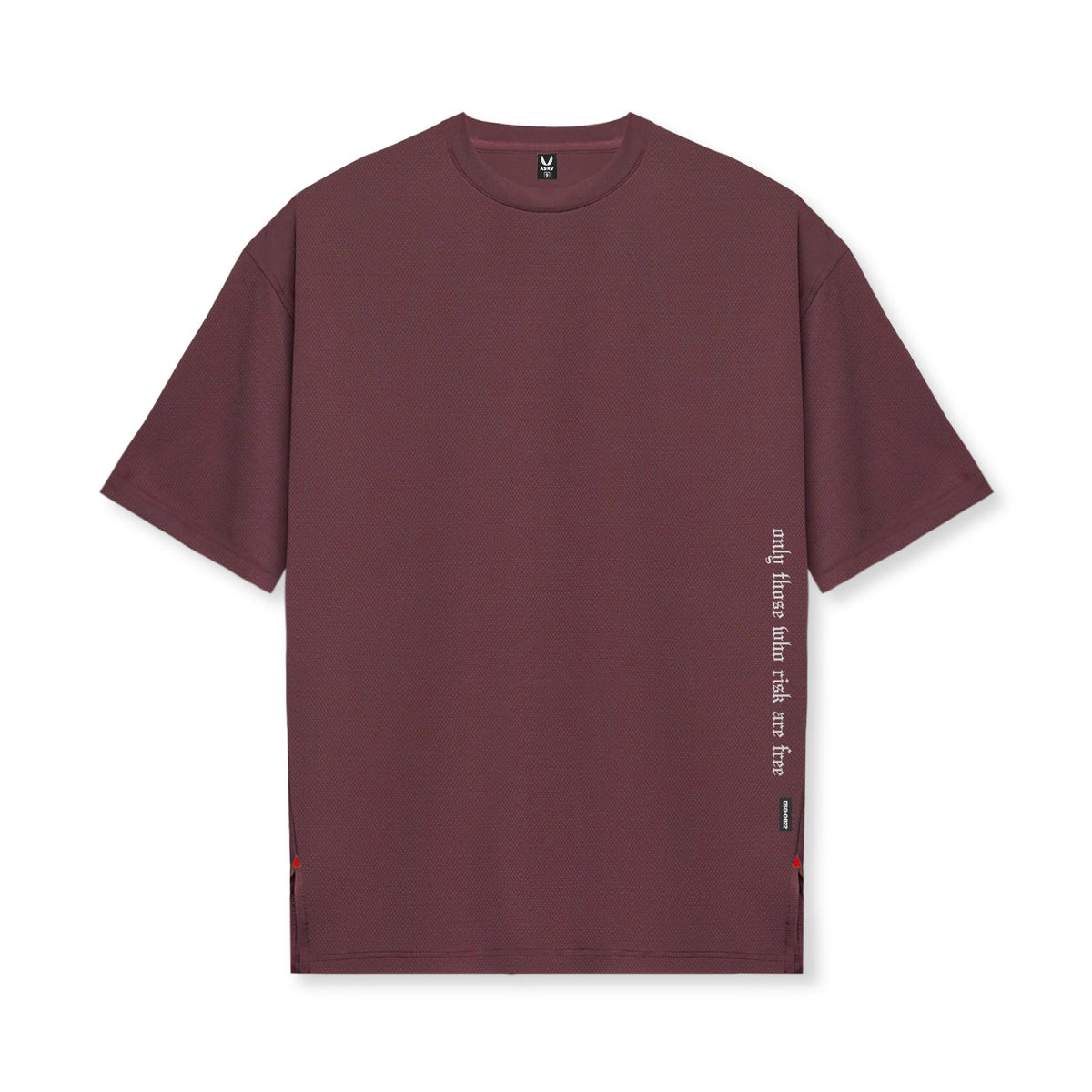 0822. AeroSilver® Oversized Tee - Plum | ASRV