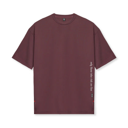 0822. AeroSilver® Oversized Tee - Plum | ASRV