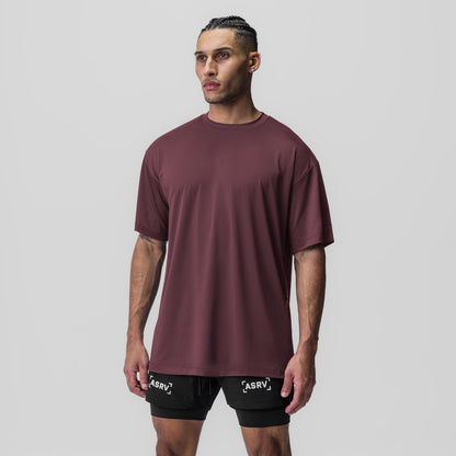 0822. AeroSilver® Oversized Tee - Plum | ASRV
