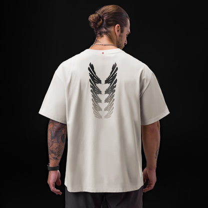 0797. Tech Essential™ Relaxed Tee - Stone "Brush Stroke" | ASRV