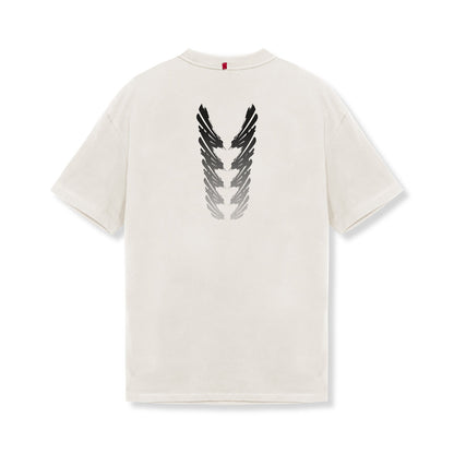 0797. Tech Essential™ Relaxed Tee - Stone "Brush Stroke" | ASRV