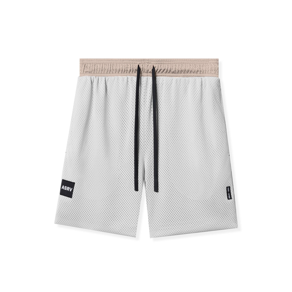 0795. SilverPlus™ Mesh Reversible Short - Beige/White | ASRV