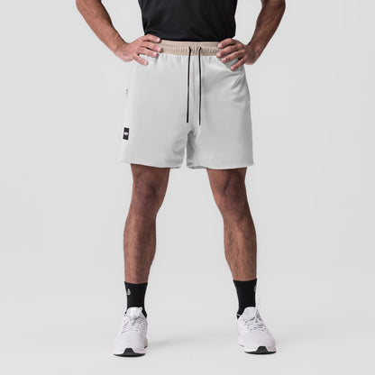 0795. SilverPlus™ Mesh Reversible Short - Beige/White | ASRV