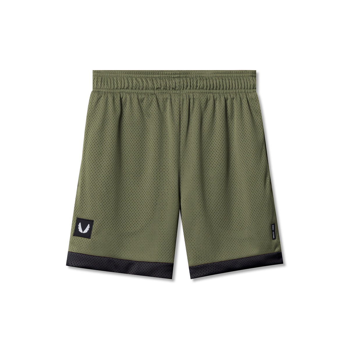 0795. SilverPlus™ Mesh Reversible Short - Olive/Black | ASRV