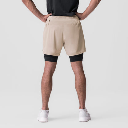 0784. Ultralite™ 6" Liner Short - Beige/Black | ASRV