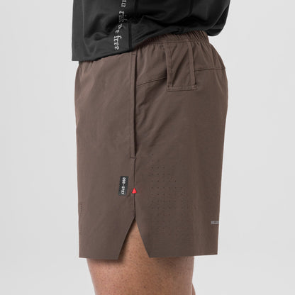 0737. Ripstop 6" Perforated Short - Deep Taupe | ASRV