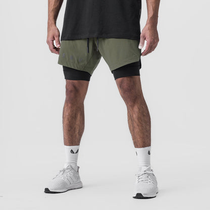 0866. Tetra-Lite® 7" Liner Short - Olive "ASRV"/Black | ASRV