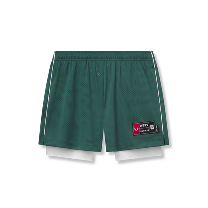 0991. Ion-Mesh 5" Liner Short - Forest Green | ASRV
