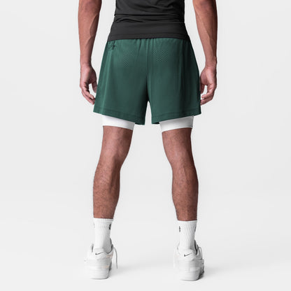 0991. Ion-Mesh 5" Liner Short - Forest Green | ASRV