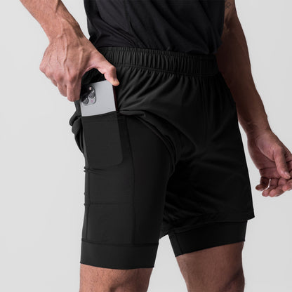 0784. Ultralite™ 6" Liner Short - Dusk Black/Black | ASRV