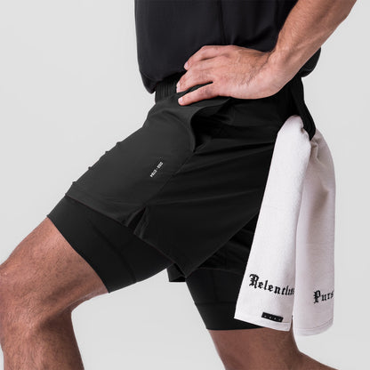 0784. Ultralite™ 6" Liner Short - Dusk Black/Black | ASRV