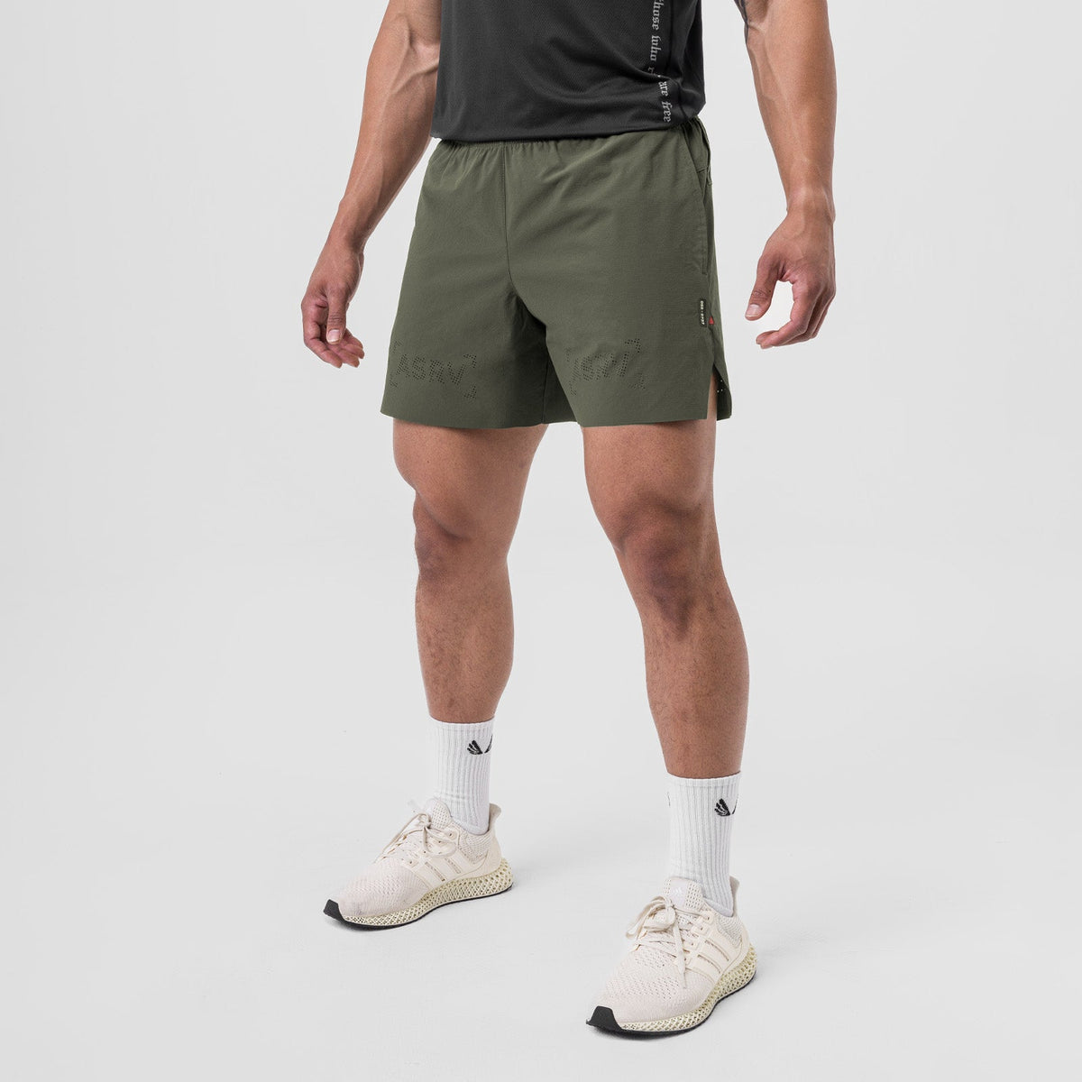 0737. Ripstop 6" Perforated Short - Olive | ASRV