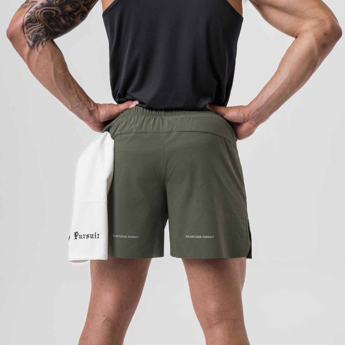 0737. Ripstop 6" Perforated Short - Olive | ASRV