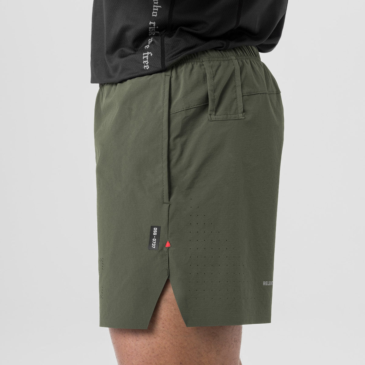 0737. Ripstop 6" Perforated Short - Olive | ASRV
