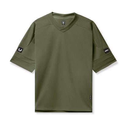 0772. SilverPlus™ Mesh Oversized Jersey - Olive | ASRV