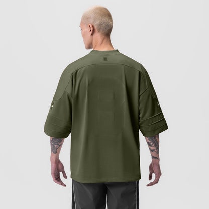 0772. SilverPlus™ Mesh Oversized Jersey - Olive | ASRV