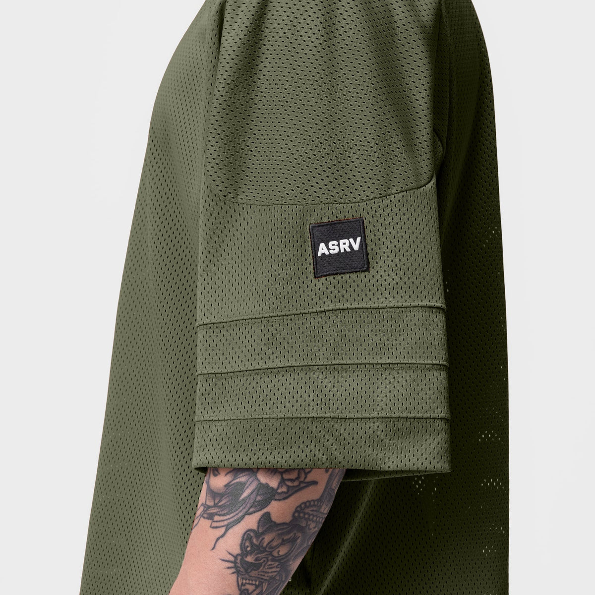 0772. SilverPlus™ Mesh Oversized Jersey - Olive | ASRV