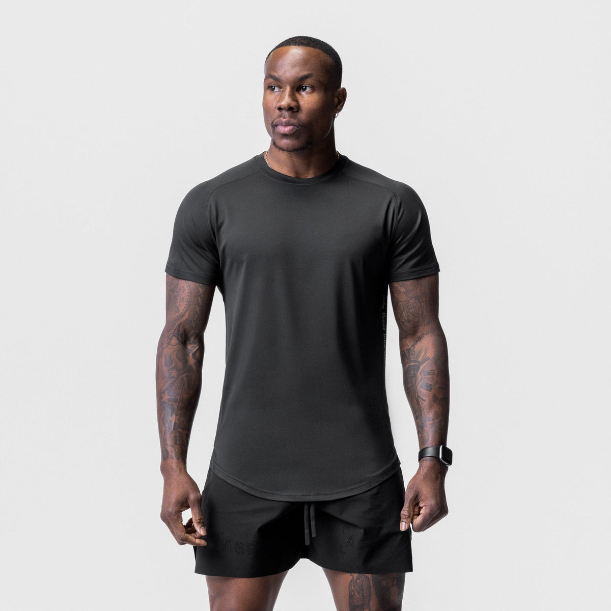 0716. Core Mesh Established Tee - Black | ASRV