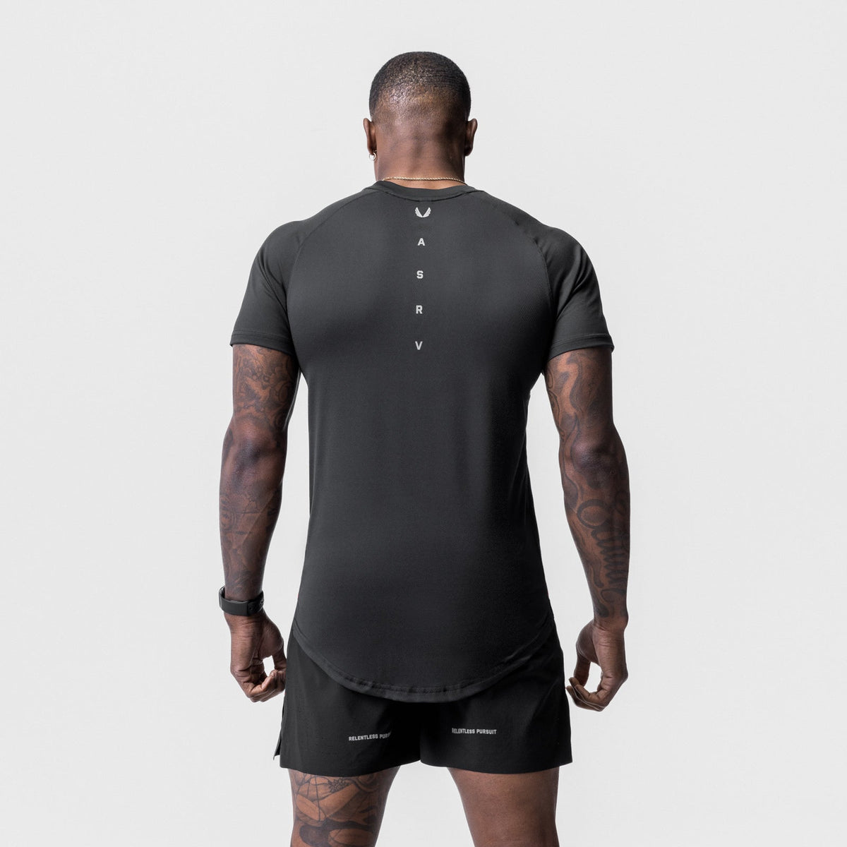 0716. Core Mesh Established Tee - Black | ASRV