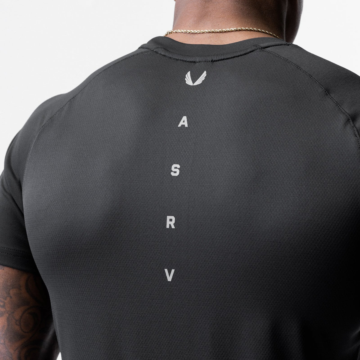 0716. Core Mesh Established Tee - Black | ASRV