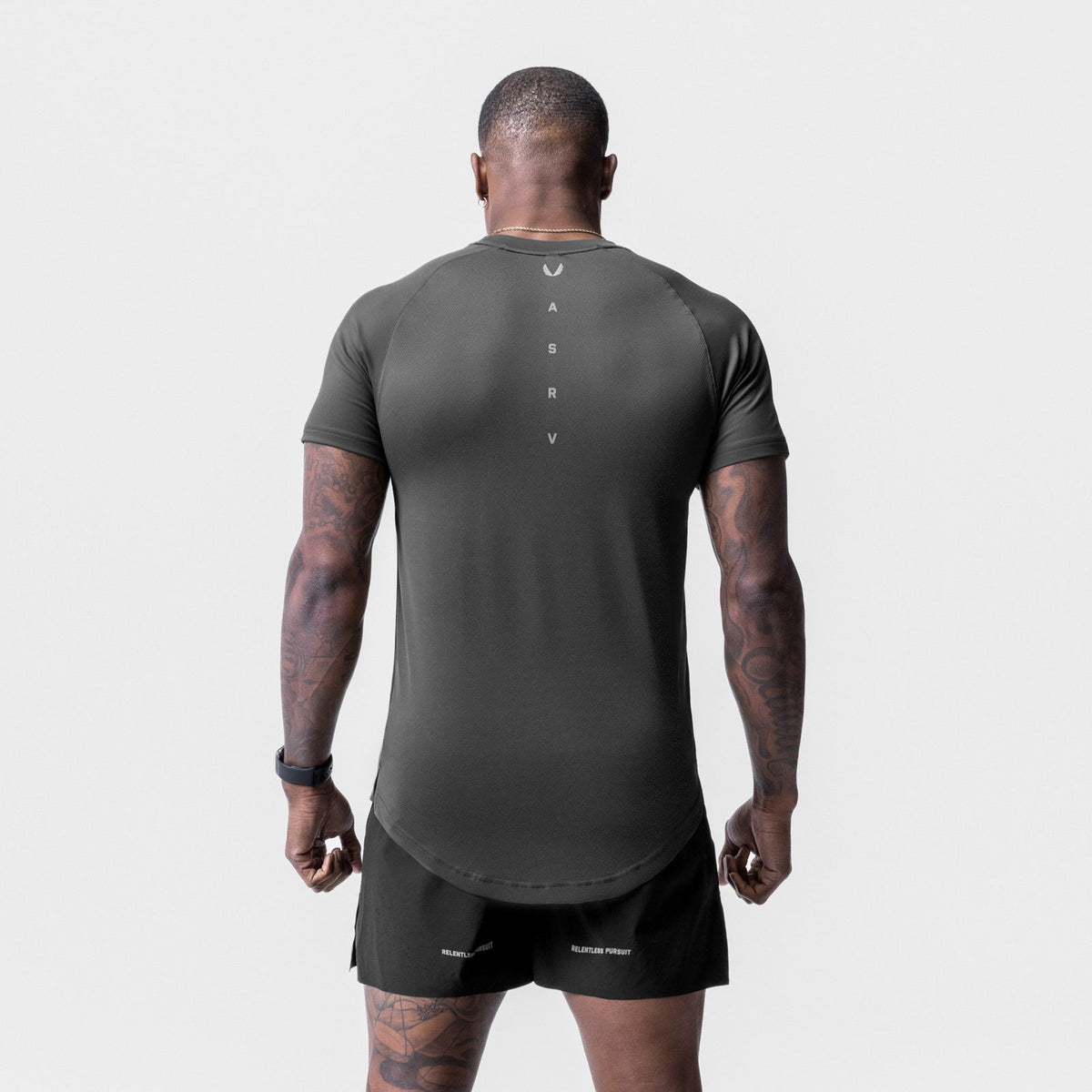 0716. Core Mesh Established Tee - Space Grey | ASRV