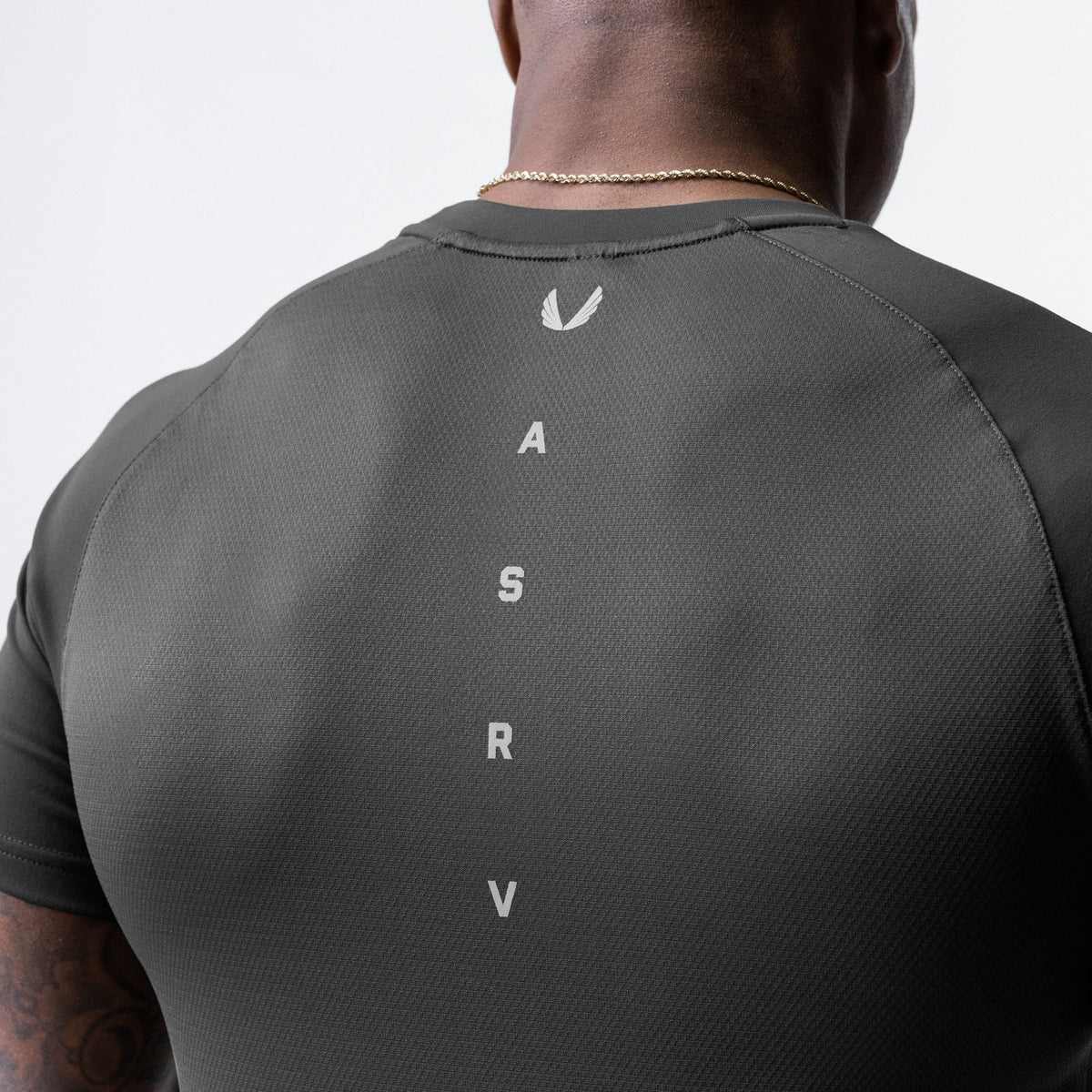 0716. Core Mesh Established Tee - Space Grey | ASRV