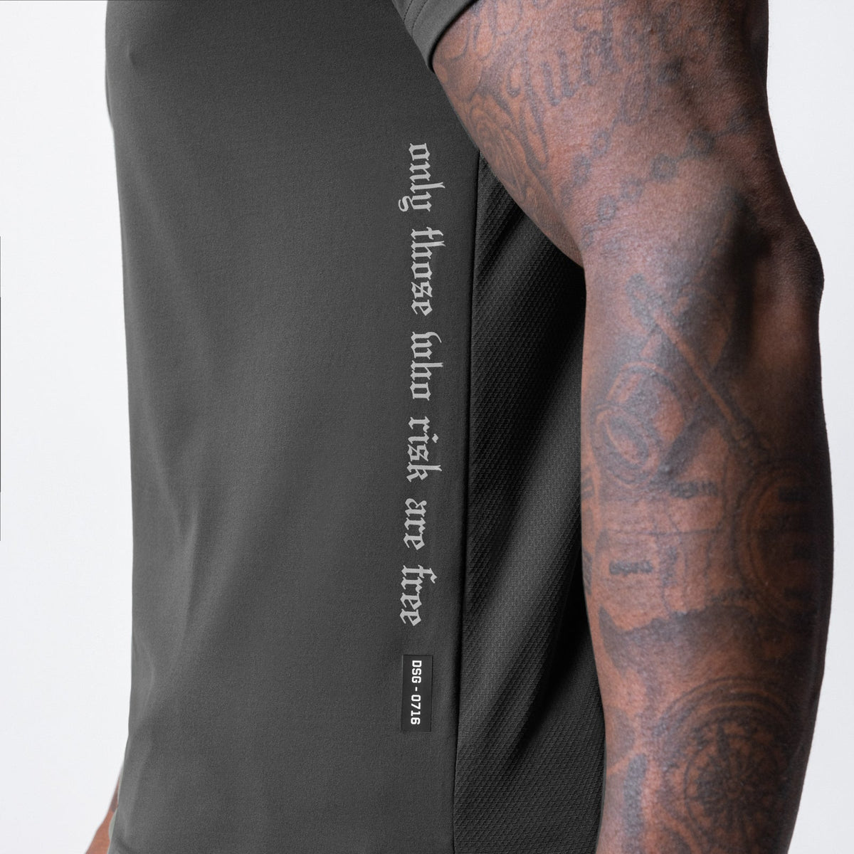 0716. Core Mesh Established Tee - Space Grey | ASRV