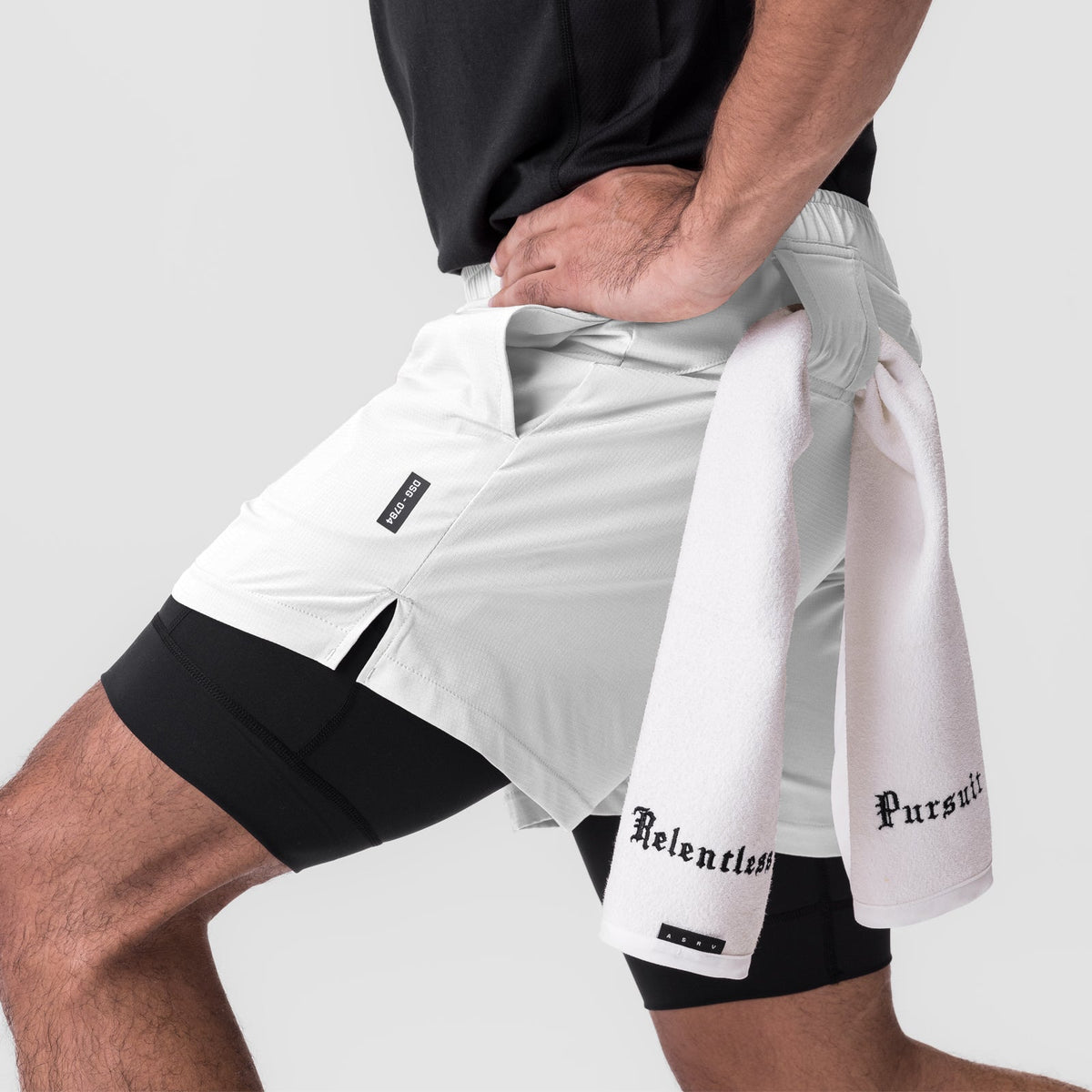 0784. Ultralite™ 6" Liner Short - White/Black | ASRV