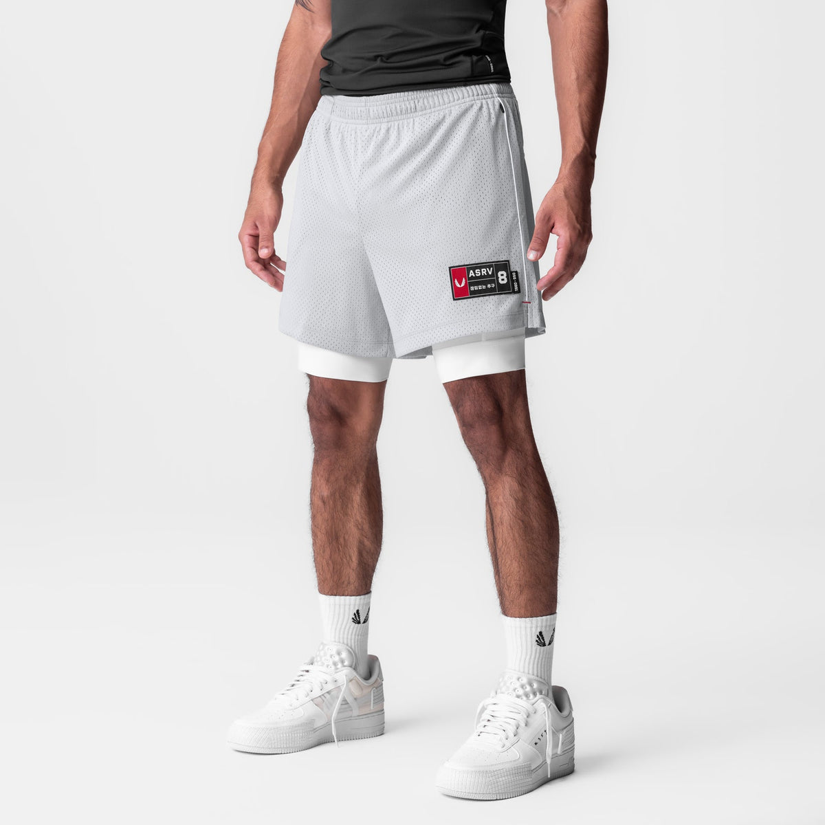 0991. Ion-Mesh 5" Liner Short - Slate Grey | ASRV