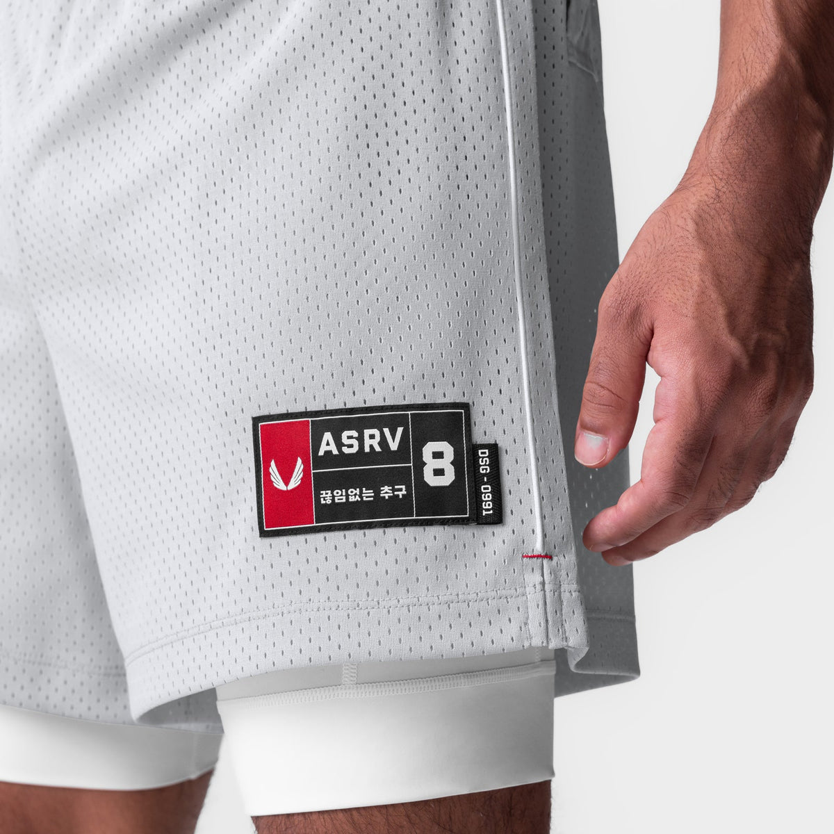 0991. Ion-Mesh 5" Liner Short - Slate Grey | ASRV