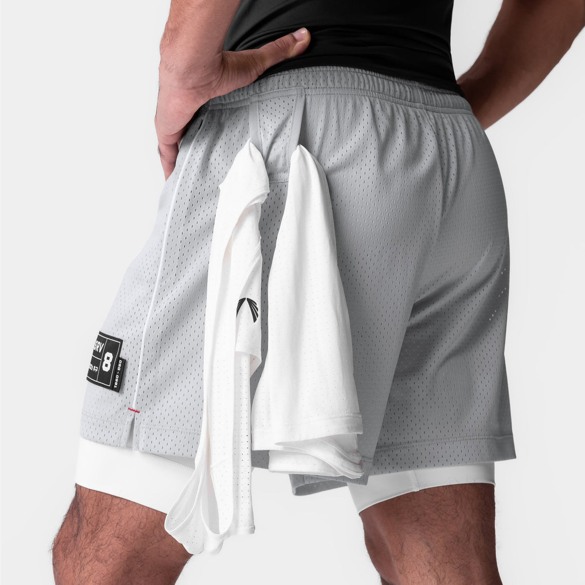 0991. Ion-Mesh 5" Liner Short - Slate Grey | ASRV