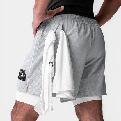 0991. Ion-Mesh 5" Liner Short - Slate Grey | ASRV