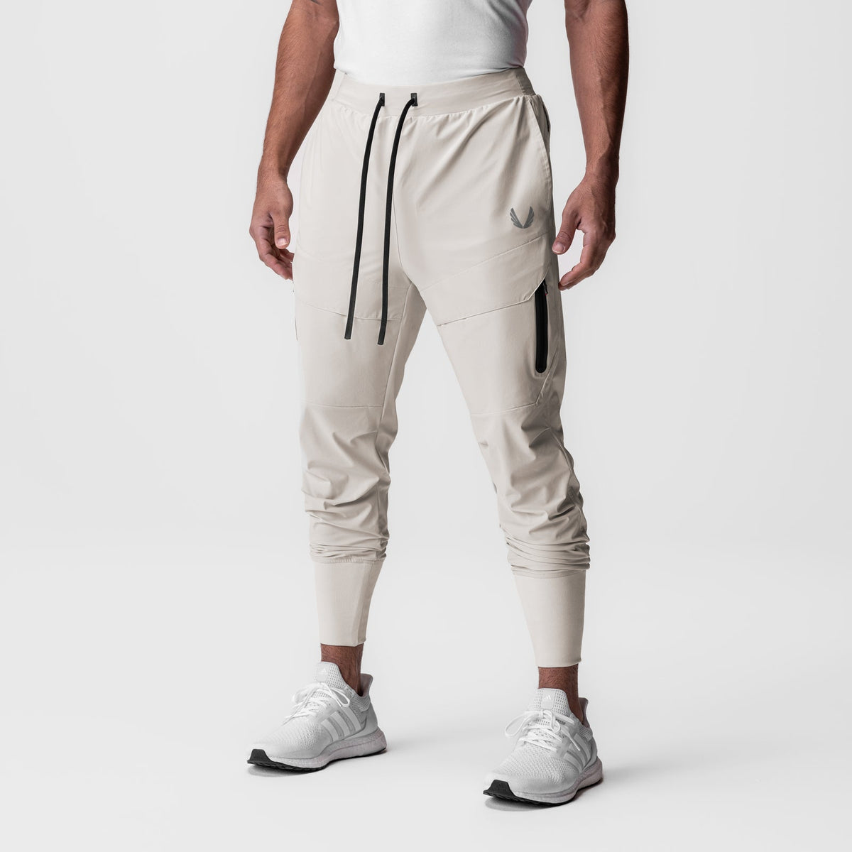 0690. Tetra-Lite® Tech High Rib Jogger - Stone "Wings" | ASRV