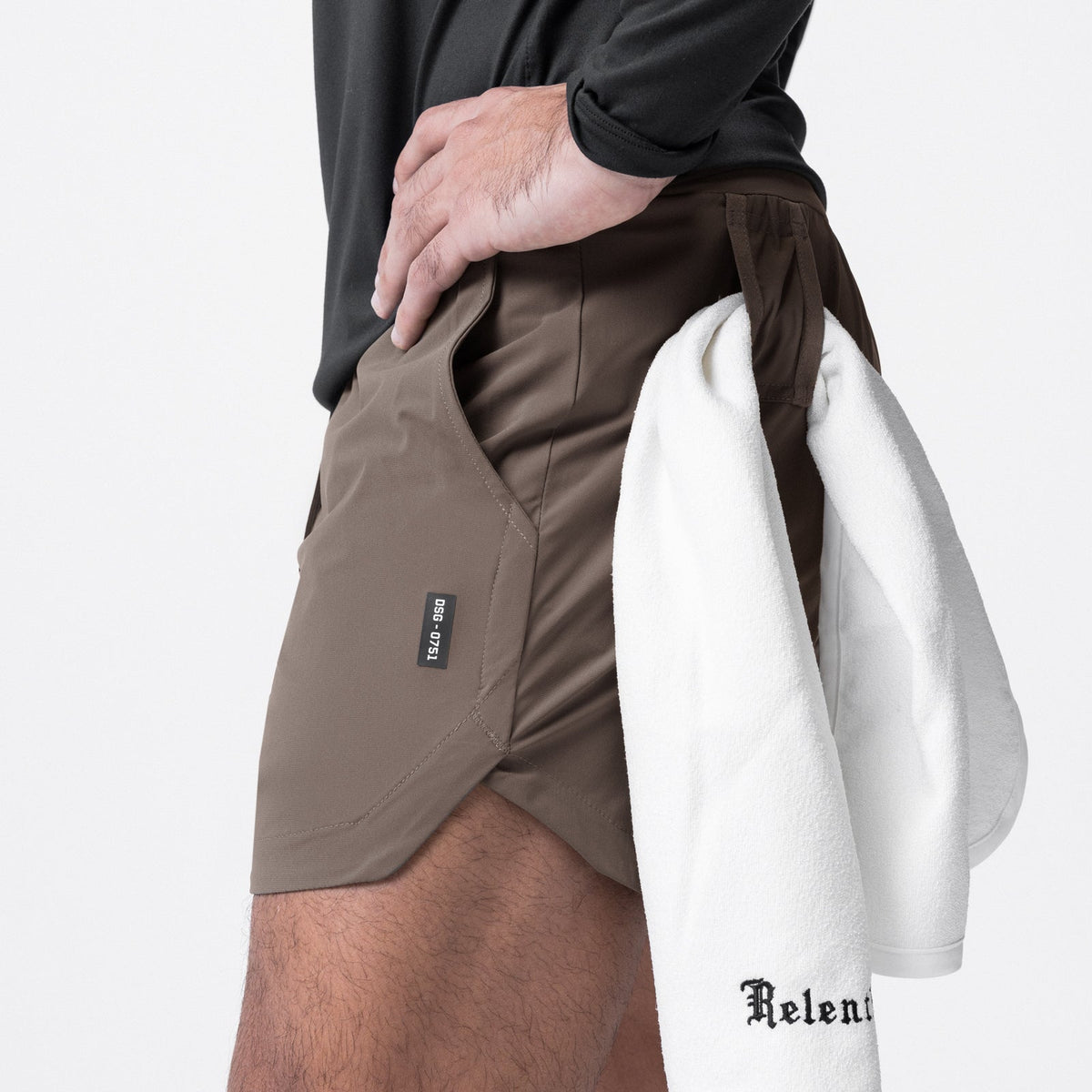 0751. Tetra-Lite® 5" Linerless Short - Deep Taupe "Wings" | ASRV