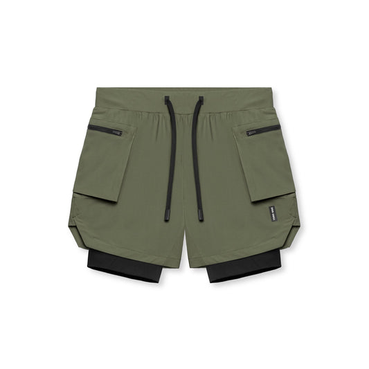 0651. Tetra-Lite® 5" Liner Cargo Short - Olive | ASRV