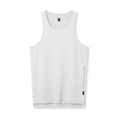 0835. 3D-Lite® 2.0 Drop Hem Tank - White "OTWR" | ASRV