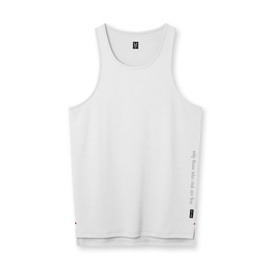 0835. 3D-Lite® 2.0 Drop Hem Tank - White "OTWR" | ASRV