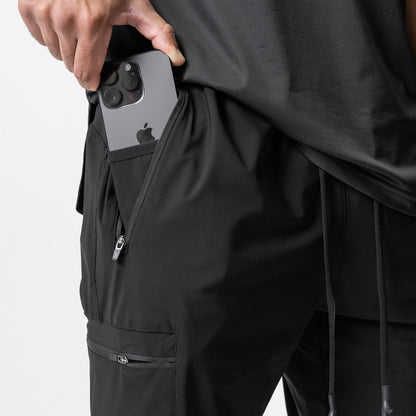 0827. Tetra-Lite® Inlay Pocket High Rib Jogger - Black | ASRV