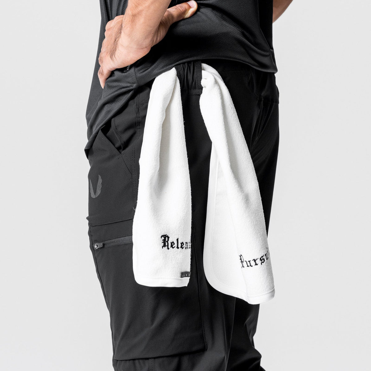 0827. Tetra-Lite® Inlay Pocket High Rib Jogger - Black | ASRV