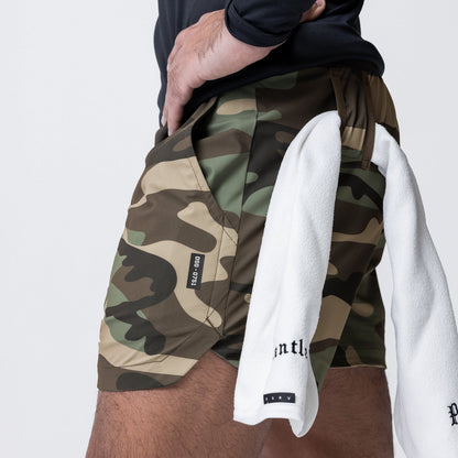 0751. Tetra-Lite® 5" Linerless Short - Woodland Camo "Classic" | ASRV
