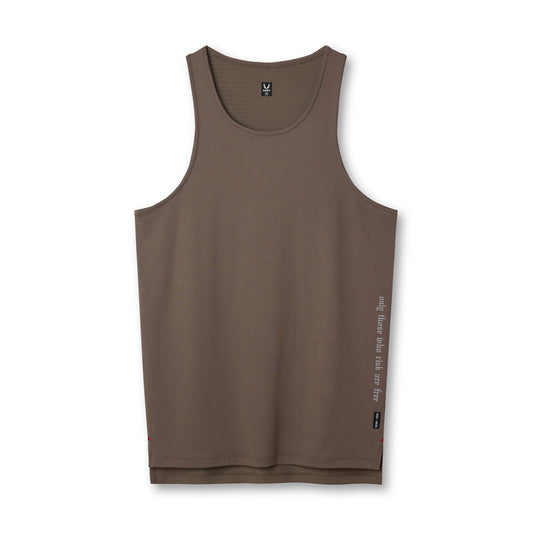 0835. 3D-Lite® 2.0 Drop Hem Tank - Deep Taupe "OTWR" | ASRV