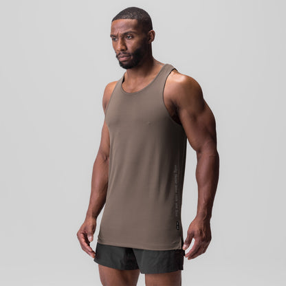 0835. 3D-Lite® 2.0 Drop Hem Tank - Deep Taupe "OTWR" | ASRV